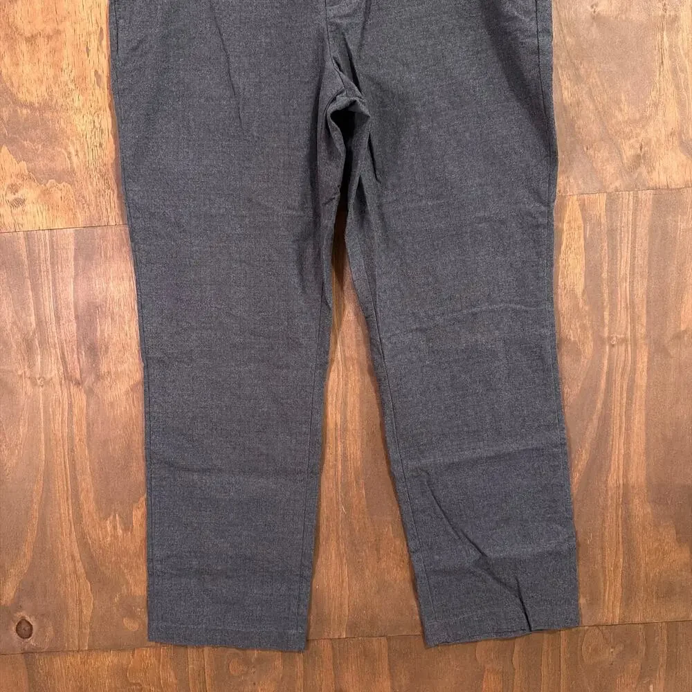 Banana Republic Mens Pants Gray Aiden Fit Corpcore Casual Wear 38x32